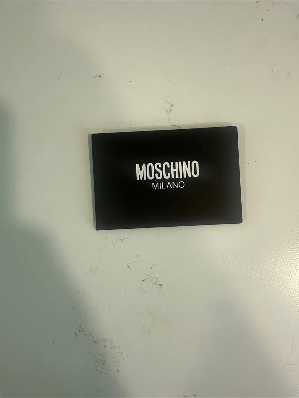 Moschino White Belt with Gold Logo Hardware